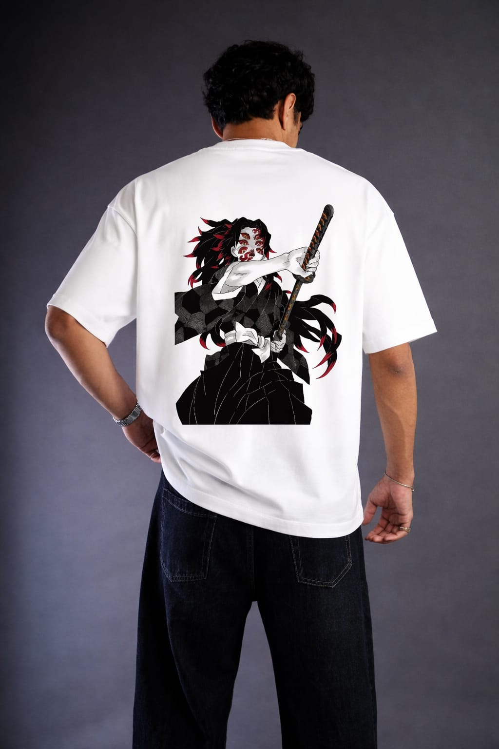 Kokushibo Upper Moon One | Demon Slayer Infinity Castle Oversized Tee