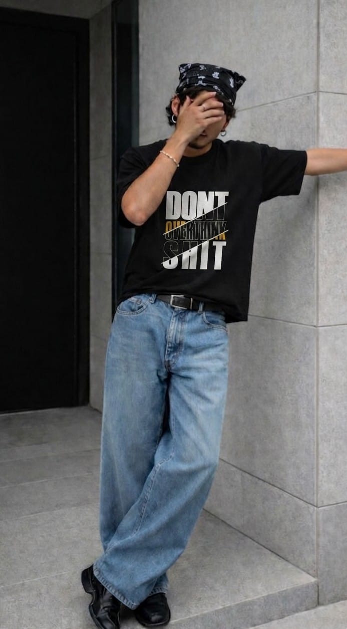 DONT OVERTHINK SHIT | Designer-Style Parody Tee