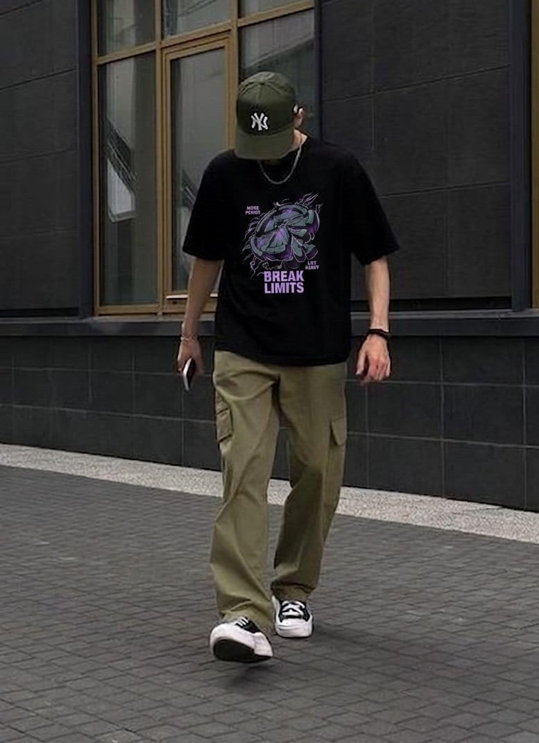 "Break Limits" Oversized Graphic Shirt